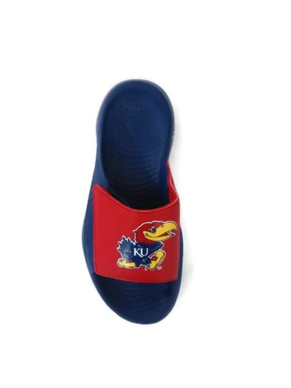 Kansas Jayhawks adidas Lightblaze Slide Mens Size 6 Womens Size 7 Sandals Blue